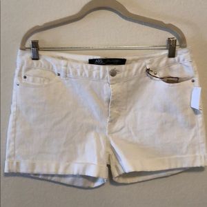 ABS Denim Collection White Shorts
